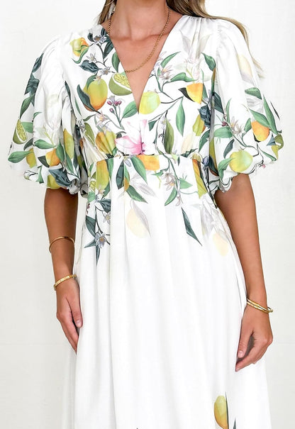 🌺Damska sukienka z kwiecistą druk🎀