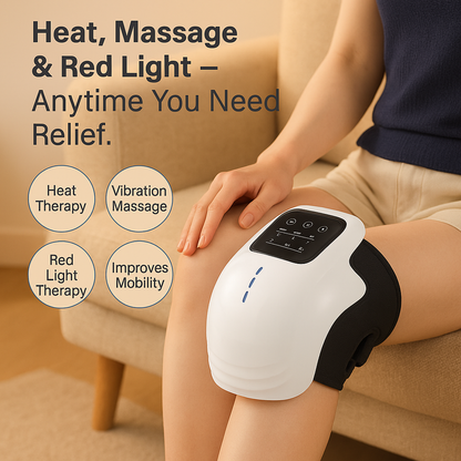 Smart Knee Massager with Heat & Vibration