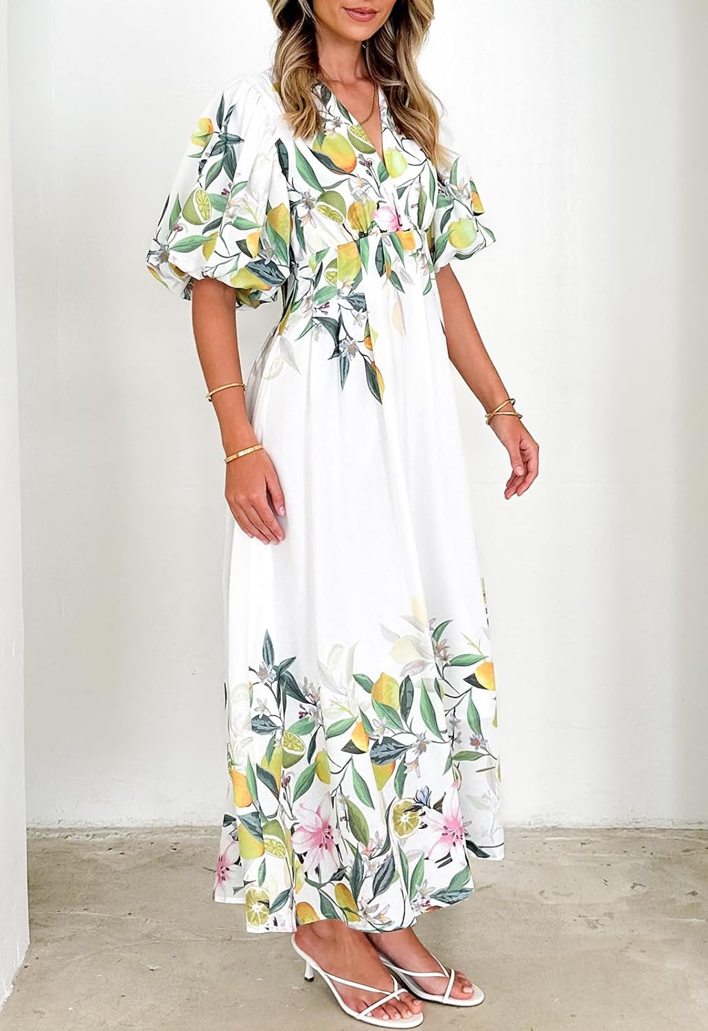 🌺Damska sukienka z kwiecistą druk🎀