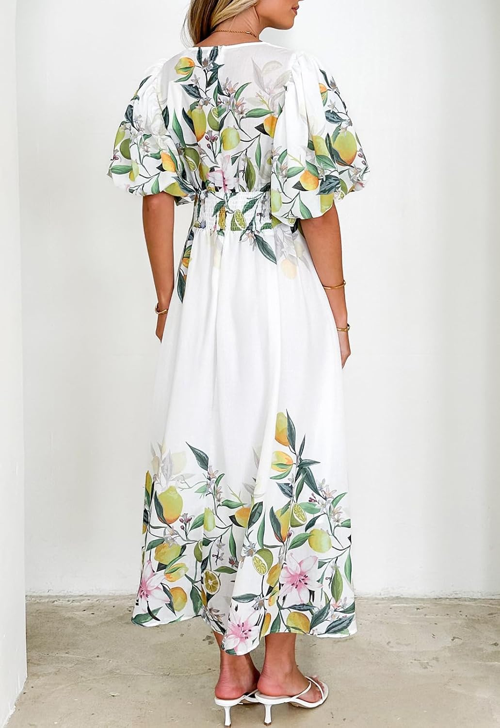 🌺Damska sukienka z kwiecistą druk🎀