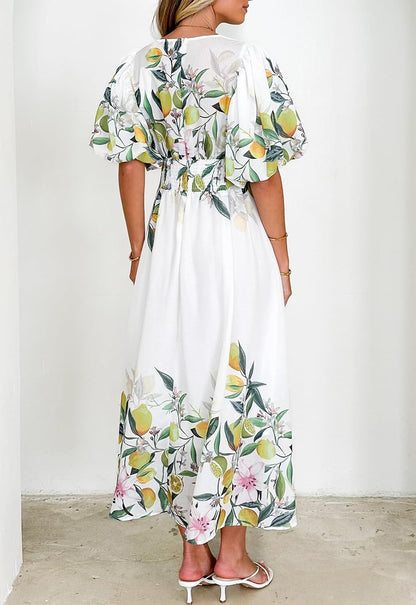 🌺Damska sukienka z kwiecistą druk🎀